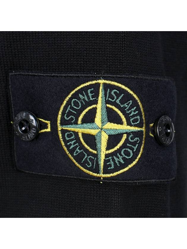 Crewneck Soft Cotton Knit Top Black - STONE ISLAND - BALAAN 6