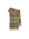 Check Cashmere Scarf Beige - BURBERRY - BALAAN 2