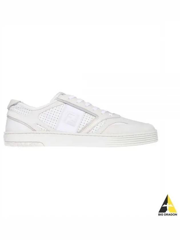Step Leather Low Top Sneakers White - FENDI - BALAAN 2