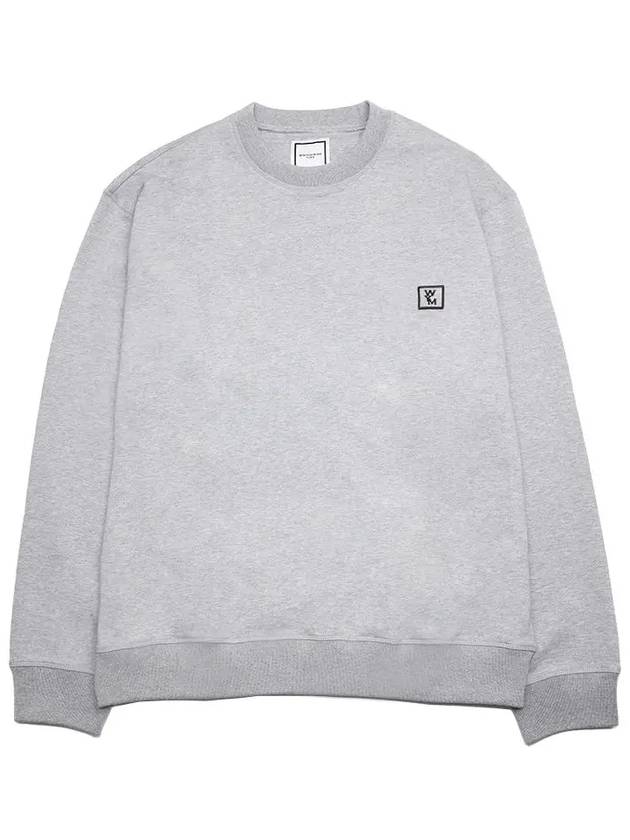 Back Logo Print Crew Neck Sweatshirt Grey - WOOYOUNGMI - BALAAN 2