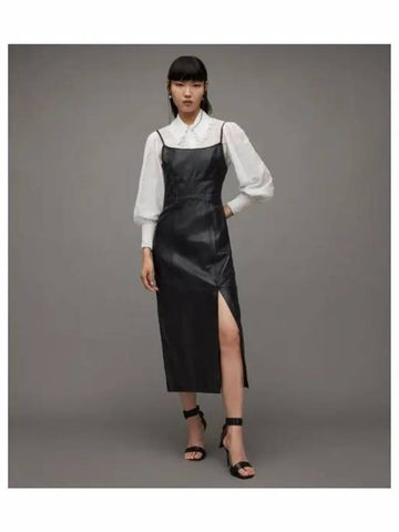 Nolin leather dress WL036Z 5 - ALLSAINTS - BALAAN 1