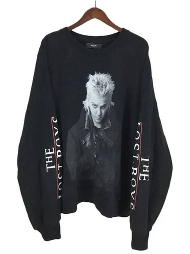 Lee MKCRW LOB BLK Lost Boy Sweatshirt Black RI - AMI - BALAAN 1