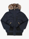 Dixon Nordic Tech Down Natural Fur Bomber Jacket Navy - MACKAGE - BALAAN 3