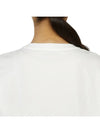 Logo Cotton Short Sleeve T-Shirt White - MAX MARA - BALAAN 8