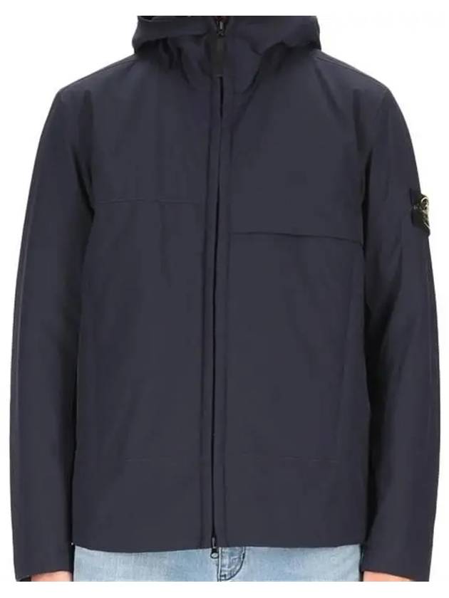 Men's Soft Shell Pure Insulation Technology Primaloft Hooded Jacket Navy - STONE ISLAND - BALAAN 4