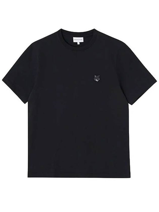 Bold Fox Head Patch Comfort Short Sleeve T-Shirt Black - MAISON KITSUNE - BALAAN 2