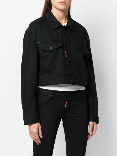 Be Cool Be Nice Oversize Denim Jacket - DSQUARED2 - BALAAN 2