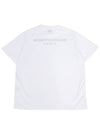 Men's Metallic Embossed Back Logo Short Sleeve T-Shirt White - WOOYOUNGMI - BALAAN 3