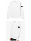 Wappen Patch Crew Neck Sweatshirt White - STONE ISLAND - BALAAN 5