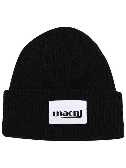 HEAVY KNIT BEANIE BLACK - MACNI - BALAAN 1