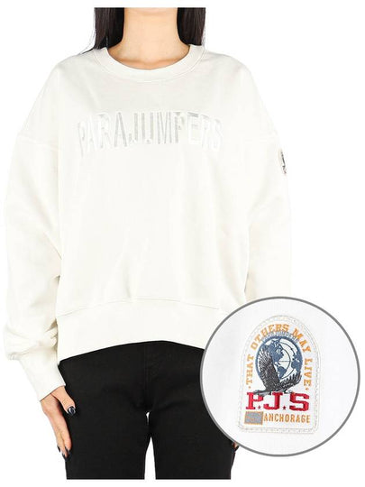 Women's Melita Logo Sweatshirt Off White - PARAJUMPERS - BALAAN 2