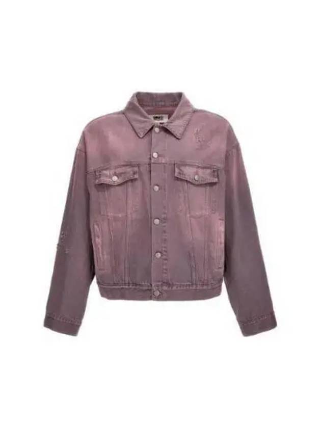 Overdyed Distressed Finish Denim Jacket Pink - MAISON MARGIELA - BALAAN 2