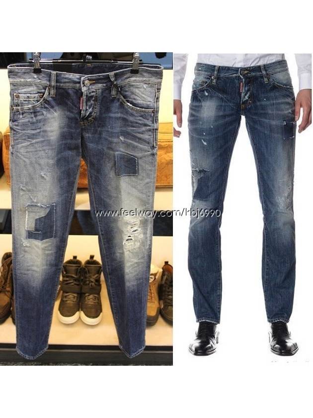 Men's Cool Guy Skinny Jeans Blue - DSQUARED2 - BALAAN 2