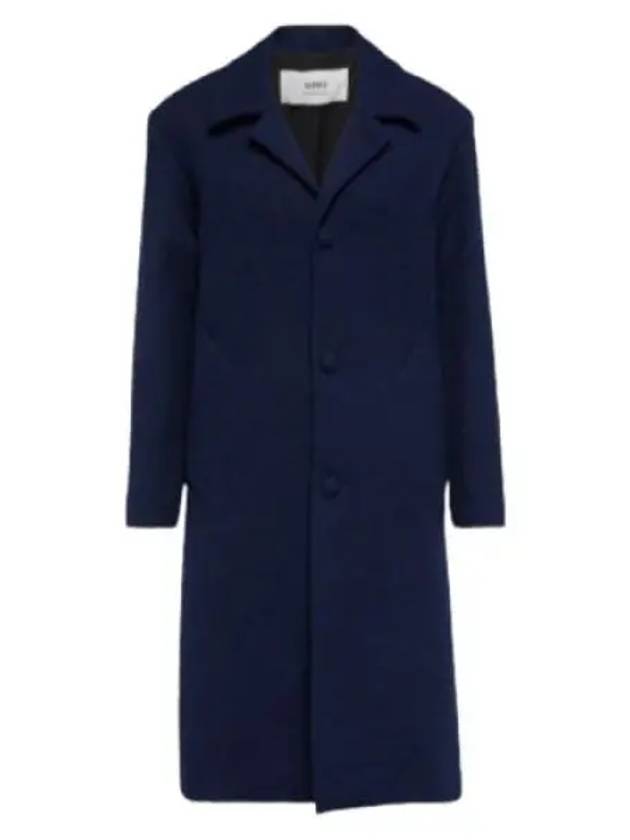 Breasted Single Coat Navy - AMI - BALAAN 2