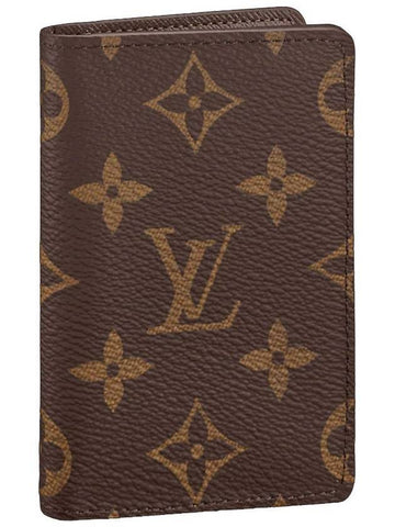 Pocket Organizer Monogram Card Wallet Brown - LOUIS VUITTON - BALAAN 1