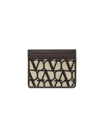 Valentino 5W2P0Z41 GXB 6ZN P0Z41 Twal Iconography Card Wallet - RED VALENTINO - BALAAN 1