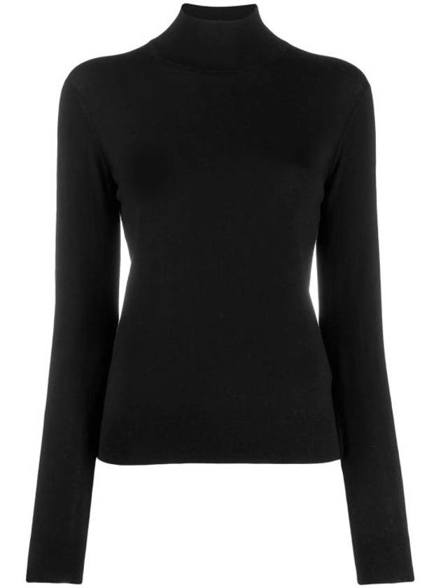 Women's Regal Wool Turtleneck Black - THEORY - BALAAN 2