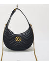 GG Marmont Half Moon Shoulder Bag - GUCCI - BALAAN 1