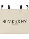 Small Canvas Tote Bag Beige Black - GIVENCHY - BALAAN 9