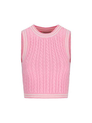 CABLE KNIT TOP - ALESSANDRA RICH - BALAAN 1