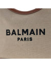 B Amiri Leather Shoulder Bag Brown Beige - BALMAIN - BALAAN.