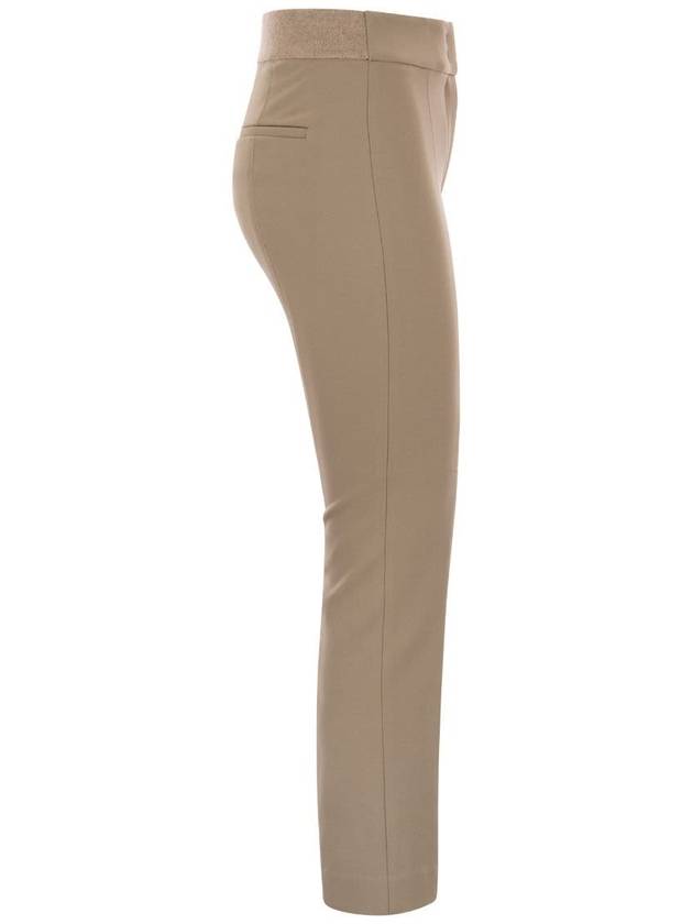 Peserico Stretch Gabardine Cigarette Trousers - PESERICO - BALAAN 3