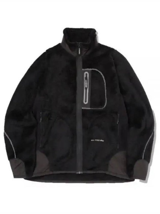 High Loft Fleece Jacket Black 5743241017 010 - AND WANDER - BALAAN 1