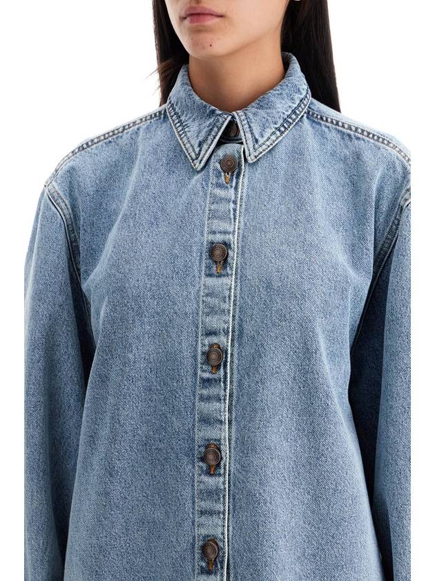 denim oversized shirt for women - MAGDA BUTRYM - BALAAN 4