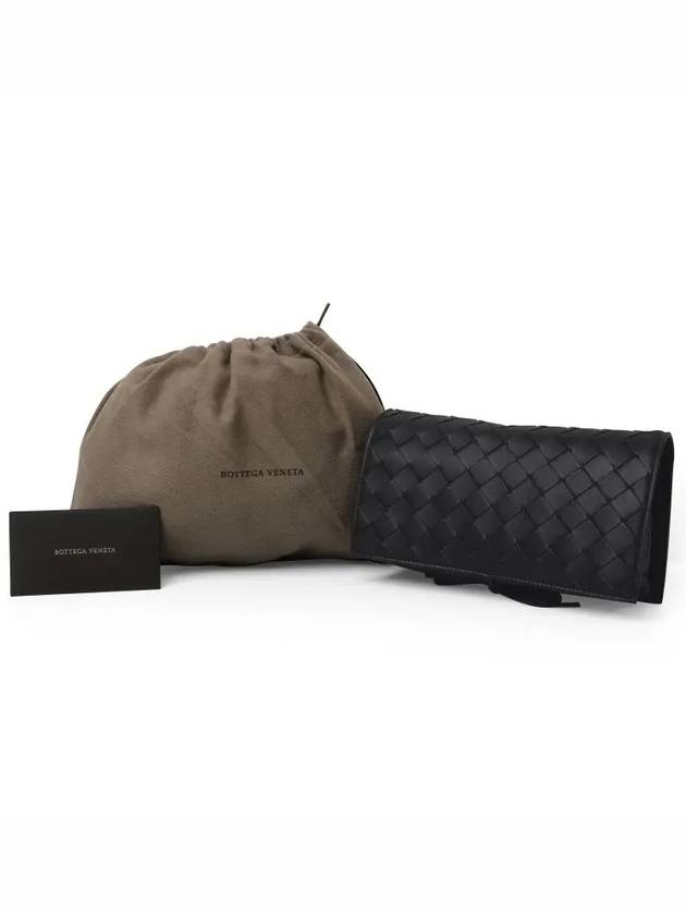 Intrecciato Mini Cross Bag Black - BOTTEGA VENETA - BALAAN 5