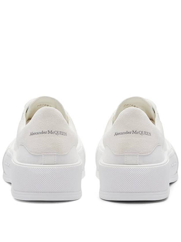 Deck Lace-up Plimsoll Low-top Sneakers White - ALEXANDER MCQUEEN - BALAAN 4