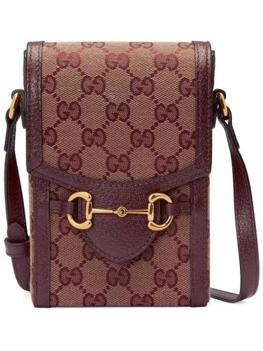 Horsebit 1955 Mini Bag Red Brown - GUCCI - BALAAN 1