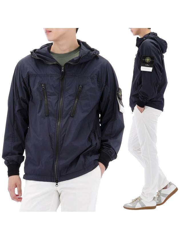 Skin Touch Nylon TC Hooded Jacket Navy - STONE ISLAND - BALAAN 2