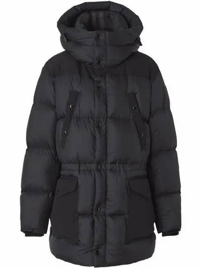 Logo Applique Nylon Puffer Coat Black - BURBERRY - BALAAN 2