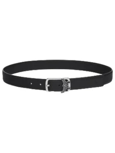 Embossed Leather Epoxy Laurel Belt Waistband - MCM - BALAAN 1