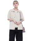 Women s BHKC BE Button Half Knit Cardigan Beige - CHANCE'S NOI - BALAAN 1