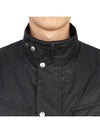 Duke Wax Button Jacket Black - BARBOUR - BALAAN 9