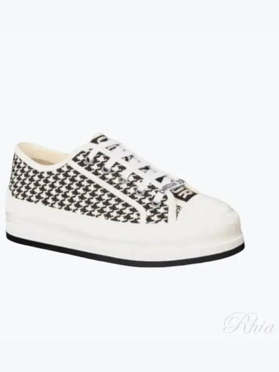 Walk'n'Dior Platform Micro Houndstooth Low Top Sneakers - DIOR - BALAAN 2