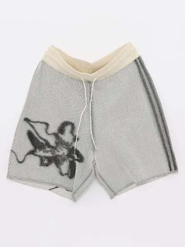 Graphic Knit Shorts Grey - Y-3 - BALAAN 2