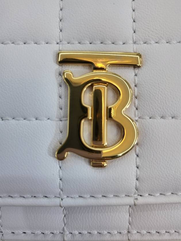 Lola Quilted Chain White Cross Bag 80697531 - BURBERRY - BALAAN 10