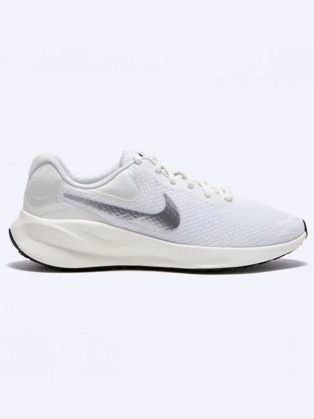 Revolution 7 Low Top Sneakers White Metallic Silver - NIKE - BALAAN 2