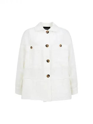 Women s Wide Pocket Shirt Jacket White 270309 - EMPORIO ARMANI - BALAAN 1