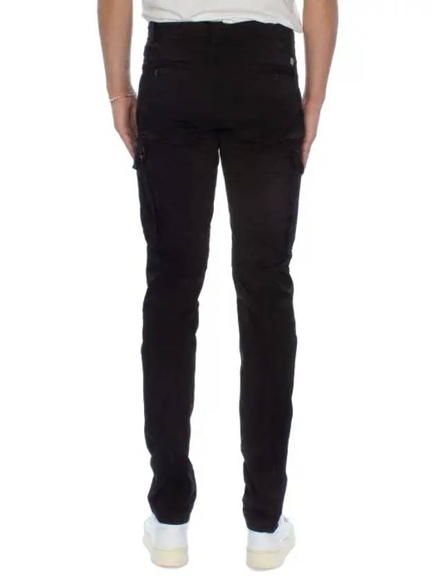 Lens Wappen Cargo Straight Pants Black - CP COMPANY - BALAAN 7