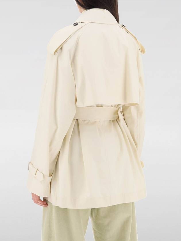 Short Gabardine Trench Coat Ivory - BURBERRY - BALAAN 3