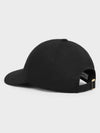 Triomphe Logo Cotton Ball Cap Black - CELINE - BALAAN 5