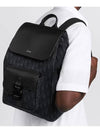 Saddle Oblique Jacquard Grained Calfskin Backpack Black - DIOR - BALAAN 5