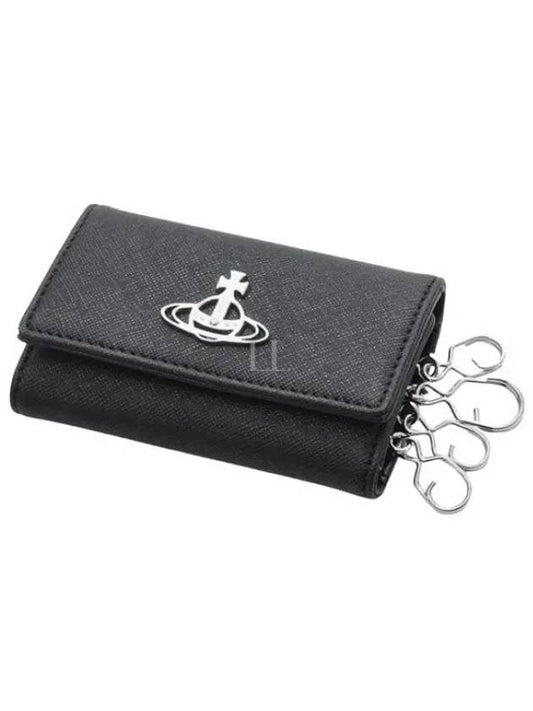 Logo Key Case Wallet Black - VIVIENNE WESTWOOD - BALAAN 2