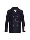 Best Wool Blend Double Coat Navy - GOLDEN GOOSE - BALAAN 2