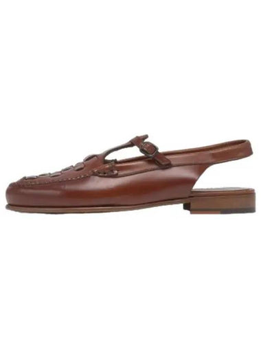 Rocketa slingback bar loafer tan - HEREU - BALAAN 1