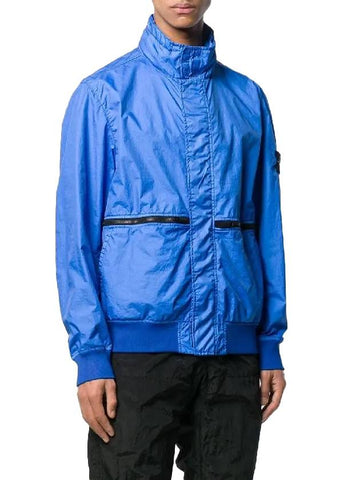 Membrana Waterproof Windproof Zip-up Jacket Blue - STONE ISLAND - BALAAN 1