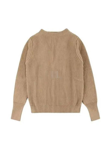 ANDERSEN Navy Crew Neck Camel - ANDERSEN-ANDERSEN - BALAAN 1